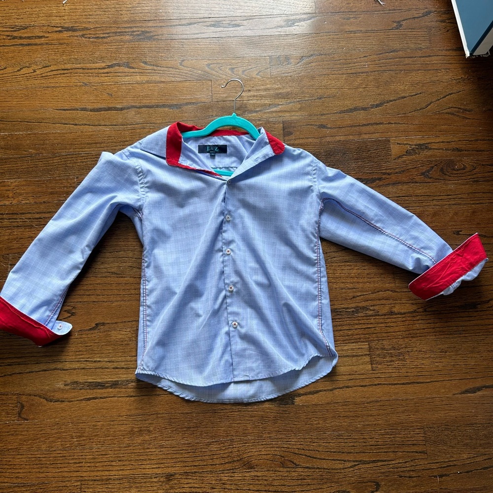 Leo & Zachary Royal London New York Designer Boys Size 14 Button Down